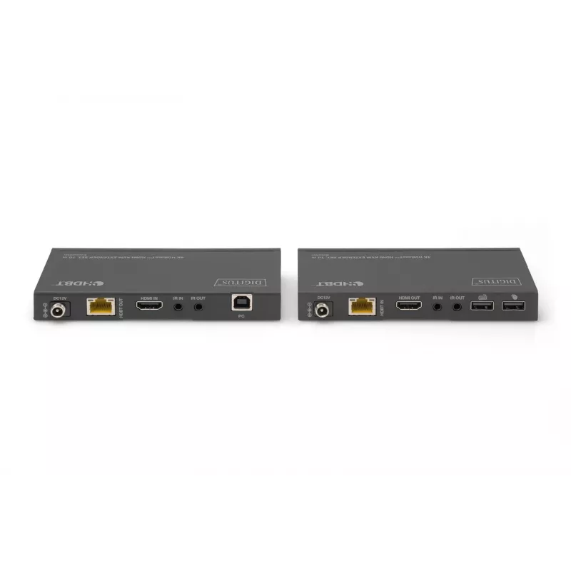 KVM paplašinātāja komplekts Digitus 4K HDBaseT HDMI 70 m ar vadu