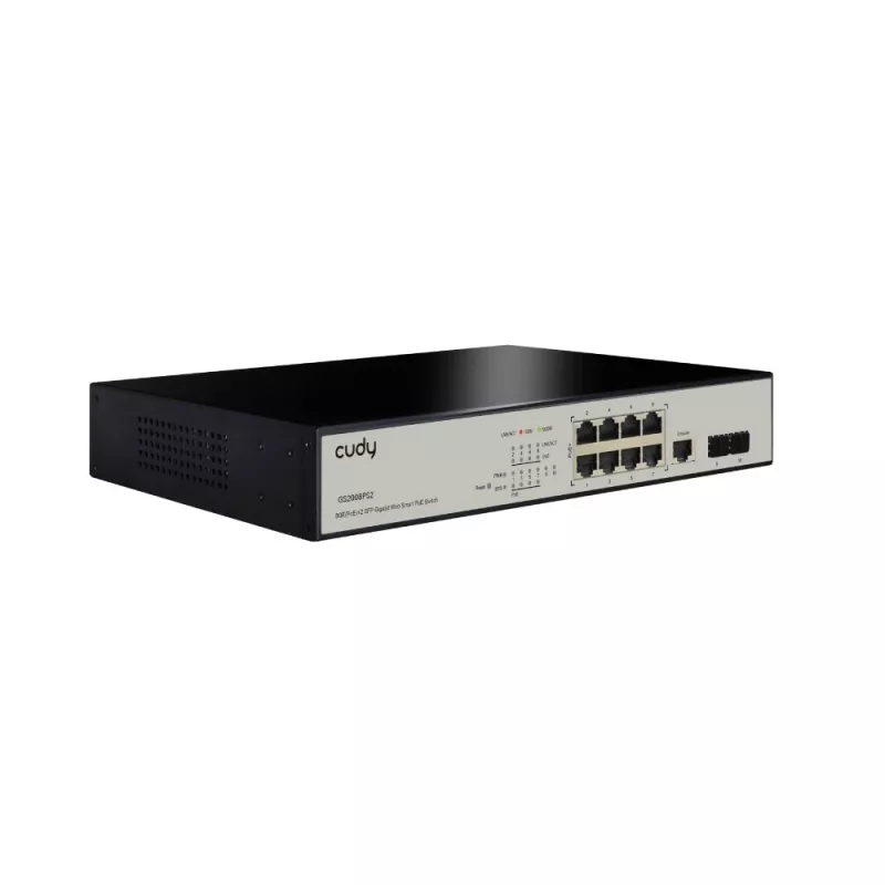 Pārvaldāms komutators Cudy GS2008PS2 L2 Gigabit Ethernet 8 Porti PoE