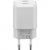 USB-C Dual-Fast lādētājs Nano, PD, GaN, 35 W (balts, 2x USB-C, Power Delivery 3.0)