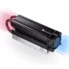 M.2 SSD dzesētājs Jonsbo M.2-7 Melns — pasīvs radiators M.2 diskiem, zema profila alumīnija konstrukcija