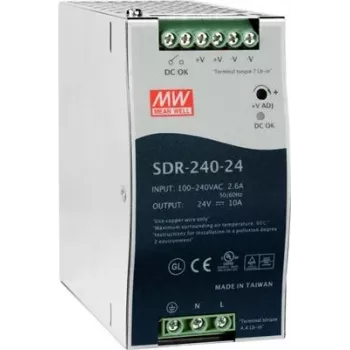 Sprieguma pārveidotājs MEAN WELL SDR-240-24