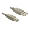 USB kabelis DeLOCK 82216 USB 2.0 3m USB A USB B Pelēks