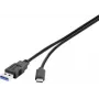 Renkforce RF-3241264 USB kabelis 0,15 m USB 3.2 Gen 1 (3.1 Gen 1) USB A USB C Melns (RF-3241264)
