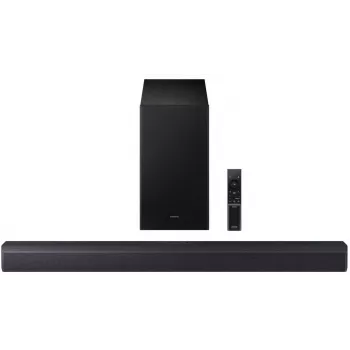 Soundbar Samsung HW-B450F/EN 2.1‑ch Bluetooth ar bezvadu zemfrekvences skaļruni, 300 W RMS, Dolby Audio, ARC
