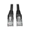 Eaton Tripp Lite Series Cat6 Gigabit Snagless Molded (UTP) Ethernet kabelis (RJ45 M/M), PoE, melns, 5 pēdas (1,52 m) - Savienojuma kabelis - RJ-45 (vīr.) uz RJ-45 (vīr.) - 1,52 m - UTP - CAT 6 - Mou