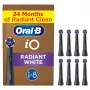 Oral-B IO Series Radiant Balts Melns Oriģināls birstīšu galviņas zobu balināšanai 8