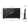Sharp 32HF2265E TV 81.3 cm (32 collas) HD Smart TV Wi-Fi melns