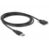 USB kabelis DeLOCK 83599 USB 3.2 Gen 1 3m USB A uz Micro-USB B melns