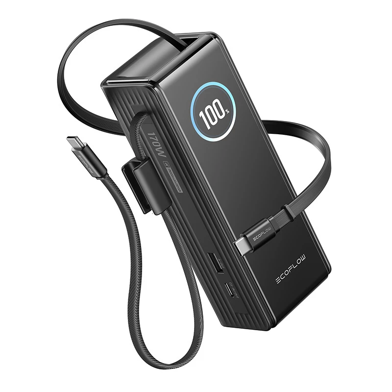 Powerbank ECOFLOW RAPID 25K ar iebūvētu kabeli