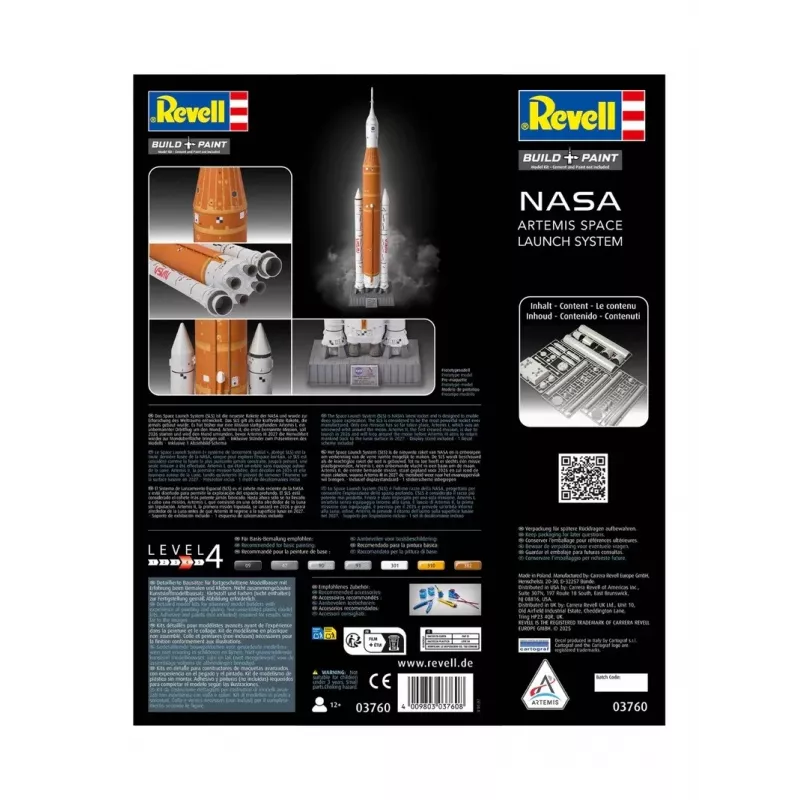 Plastmasas modelis Artemis Space Launch System