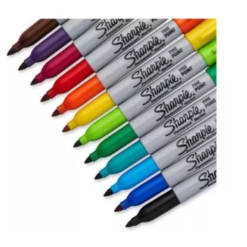 Sharpie Fine marķieris 18 gab. Smalks uzgalis Daudzkrāsu