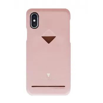 VixFox telefona aizmugurējais vāciņš iPhone XSMAX ar kartes slotu, rozā