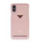 VixFox telefona aizmugurējais vāciņš iPhone XSMAX ar kartes slotu, rozā