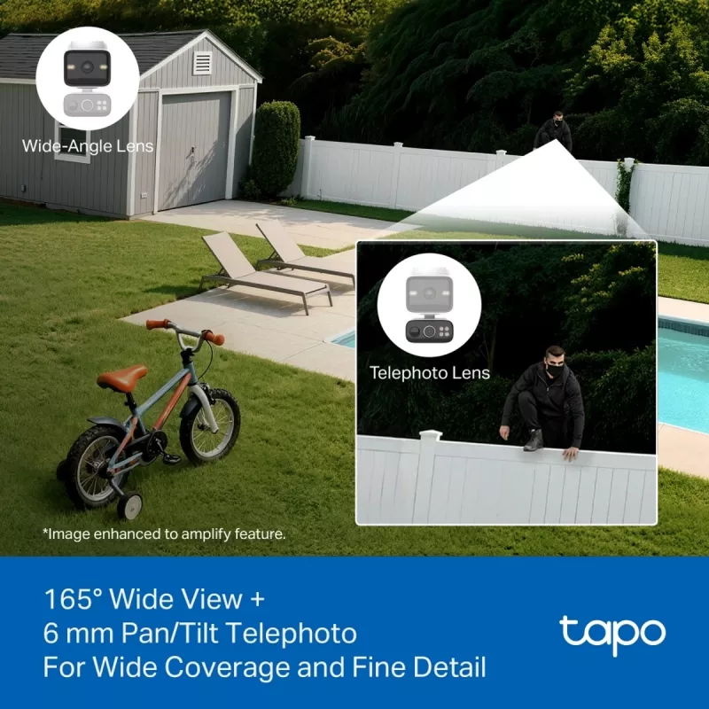 TP-Link Tapo C645D KIT, ar saules enerģiju darbināma pagriežama/noliecama bezvadu kamera, 3MP