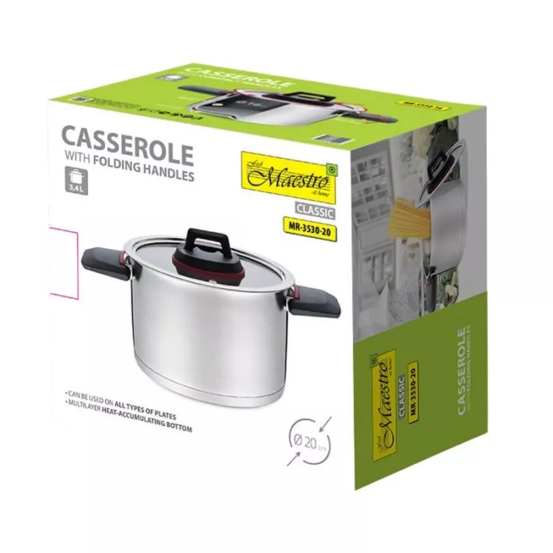 Maestro MR-3530-20 Katls ar salokāmiem rokturiem 3,2 l