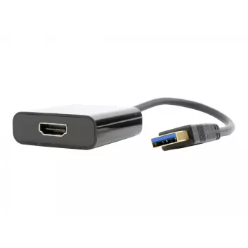 USB grafiskais adapteris GEMBIRD A-USB3-HDMI-02, HDMI izeja, līdz 1920x1080, melns, 36 g