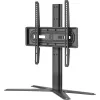 One For All galda statīvs Base TV Holder SOLID – piemērots visiem televizoru tipiem no 32 līdz 65 collām – LCD/LED/Plazmas/OLED/QLED televizori – pagriežams (90°) noliecams (15°) – regulējams augstums – VESA 60