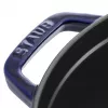 Staub 24 cm apaļa čuguna katls tumši zilā krāsā