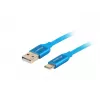 USB A–USB C kabelis LANBERG CA-USBO-22CU-0005-BL, USB 2.0, 0,5 m, zils, vīr.–vīr.