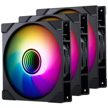 Korpusa ventilatori PHANTEKS M25G2-140 D-RGB Reverse Blade 140mm 3-pack Melns