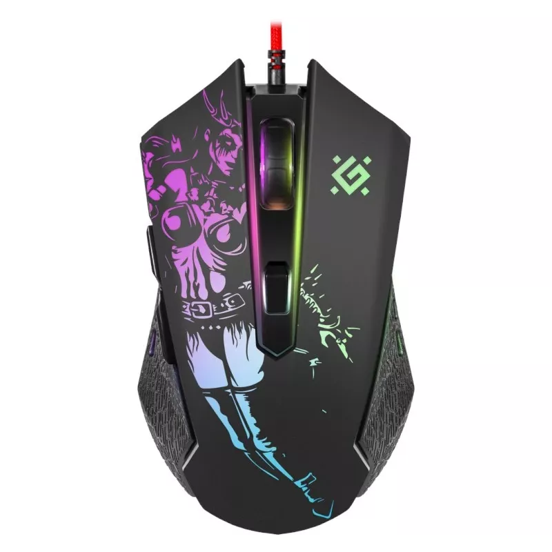 Spēļu, optiskā, vadu pele DEFENDER GM-933 SIN'SISTER 7200dpi 6P RGB