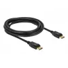Delock - DisplayPort kabelis - DisplayPort (vīr.) uz DisplayPort (vīr.) - 3 m - aizbīdnis - melns