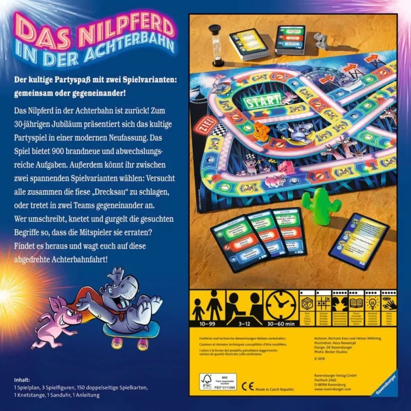Das Nilpferd in der Achterbahn, ballīšu spēle