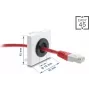 Kabeļu bukse DELOCK Easy 91072, apaļa galda kabeļu ievada bukse 16 mm diametrs