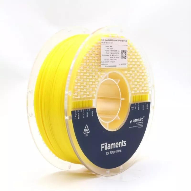 3D drukas kvēldiegs Gembird ABS 1,75 mm Dzeltens 1 kg