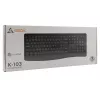 Vadu USB tastatūra SBOX K-103 US melna — ASV izkārtojums, USB savienojums