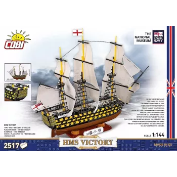 Būvkomplekts Cobi HMS Victory — 2517 detaļas, detalizēts vēsturiskas burinieka modelis