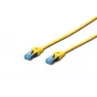 tīkla kabelis Digitus CAT 5e SF/UTP Patch Cord RJ45 5m dzeltena