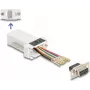 DeLOCK D-Sub 9 kontaktu ligzda uz RJ45 ligzdu montāžas komplekts, balts, VGA, RJ-45