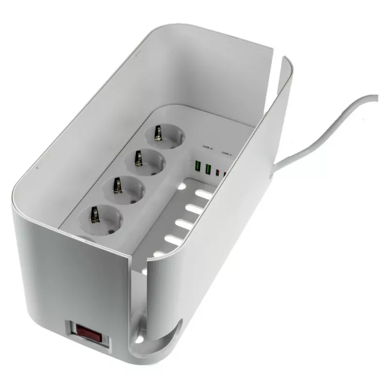 Strāvas pagarinātājs RealPower PowerBox 522 1,5 m 5 maiņstrāvas rozetes Iekštelpām Balts
