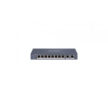 Hikvision DS-3E1310HP-EI 8 portu Fast Ethernet Smart POE slēdzis