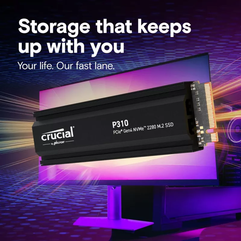 SSD disks Crucial 1 TB M.2 PCI Express 4.0 NVMe P310