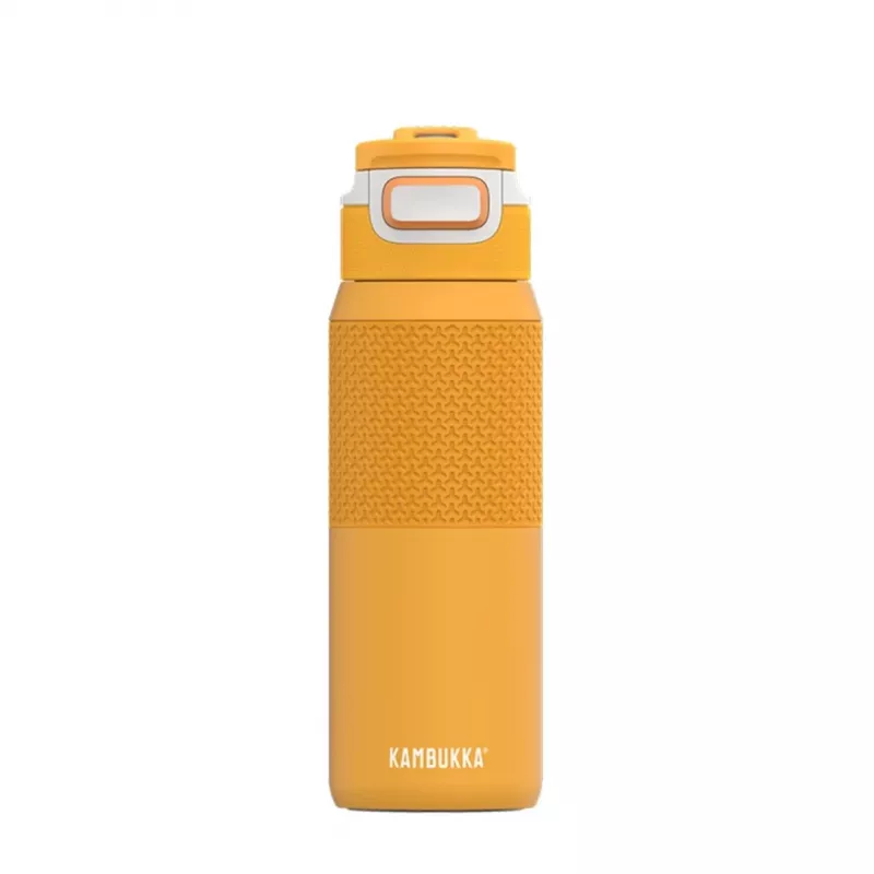 Atkārtoti lietojama vakuumizolēta ūdens pudele Kambukka Elton 750 ml, Tritan, bloķējams vāks, oranža