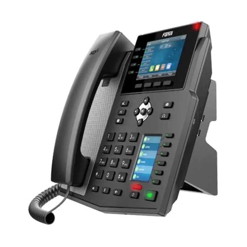 IP tālrunis Fanvil X5U melns 16 līnijas LCD Wi-Fi vadu klausule