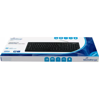 MediaRange MROS101 - Tastatūra - USB - QWERTY - GB - Melna (MROS101UK)