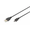 Savienojuma kabelis USB A / miniUSB B M/M 1 m melns