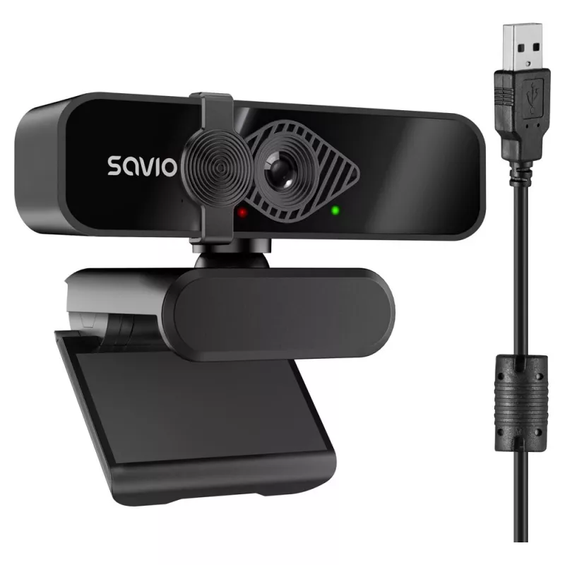 Savio CAK-06 tīmekļa kamera 3840 x 2160 pikseļi USB Melna