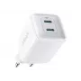 PowerPort III 40W 2xUSB -C Baltā