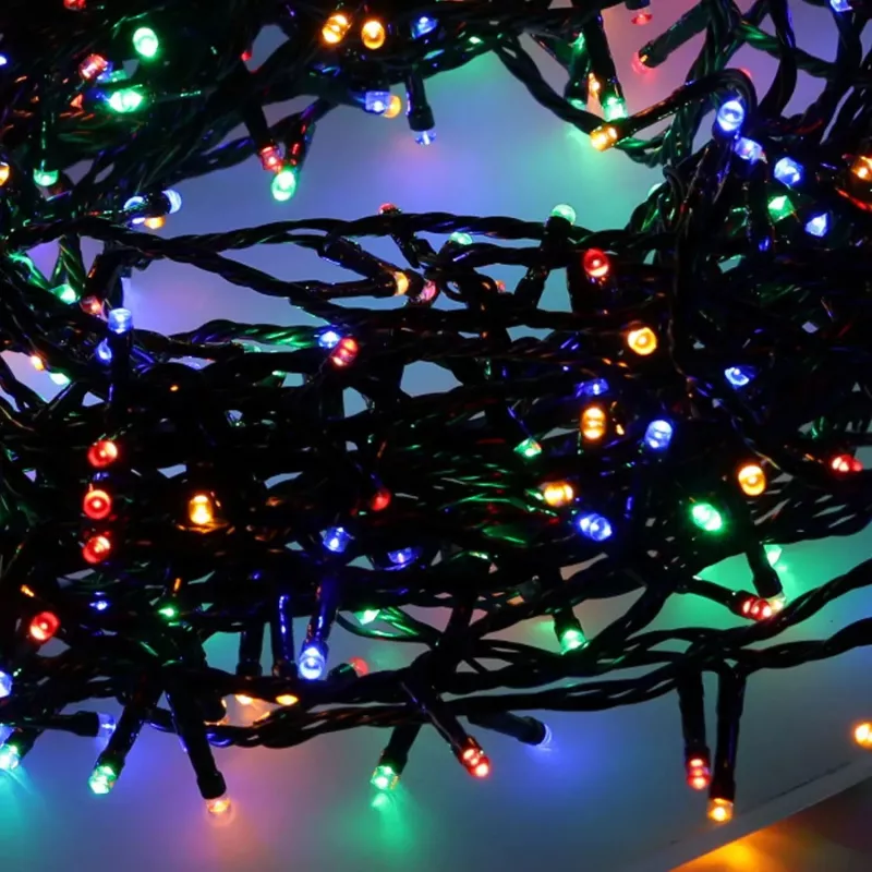 LED virtenes gaismiņas Extralink 500 LED, daudzkrāsu, 25 m, iekštelpām/ārtelpām, modelis EX.73318