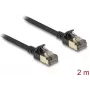 Tīkla kabelis DeLOCK RJ45 Cat.8.1 2m Melns