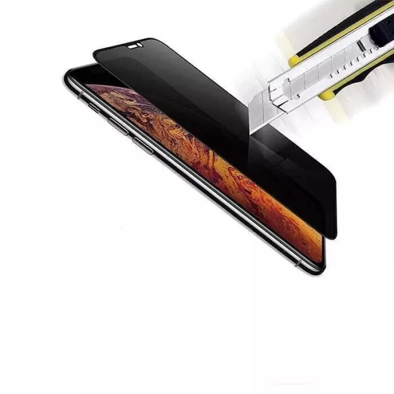 Rūdīta stikla ekrāna aizsargs Devia Real Series iPhone XS Max, 3D pilna ekrāna, melns