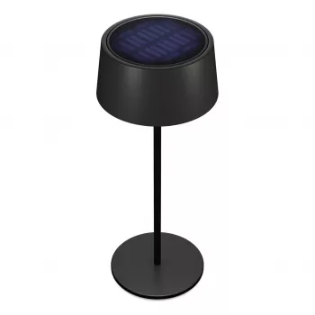 LED galda lampa RealPower TableLight 300 4W melna, saules enerģijas