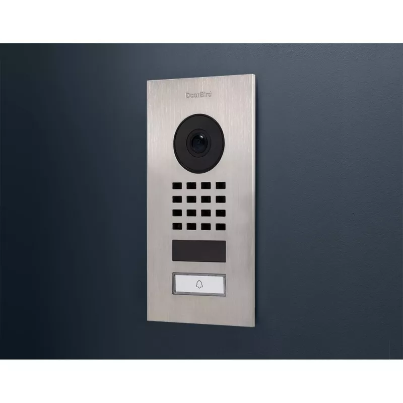 Video durvju zvana sistēma DoorBird D1101V nerūsējošais tērauds 1080p IR