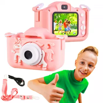 Bērnu kamera Extralink KIDS CAMERA H29 Single, rozā
