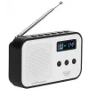 Pārnēsājamais ciparu radio Adler AD 1907 — AM/FM, ciparu uztvērējs, modinātājs, USB-C, 600 mAh baterija, LCD, 20 atmiņas vietas, teleskopiskā antena