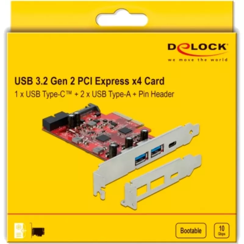 PCI Express x4 karte DeLOCK 90492 USB Type-C USB Type-A